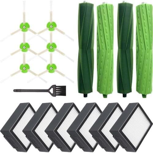 Center Roller Side Brushes Hepa Filters for iRobot Roomba i7 i7+ E5 E6 I Series Robot Vacuum Cleaner Parts Accessories Kits