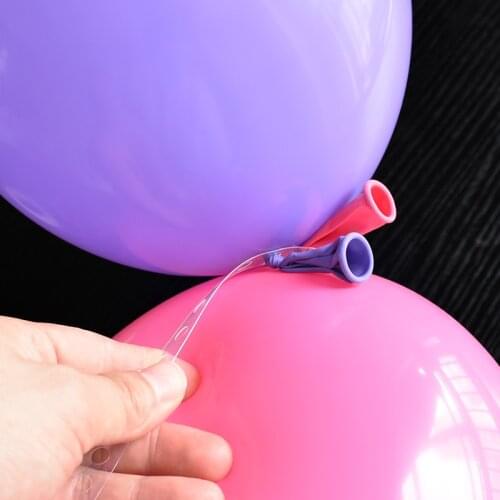 PARTIGOS 5M Plastic Balloon Chain 410 Holes PVC Rubber Wedding Party Birthday Balloons Backdrop Decor Balloon Chain Arch Decor