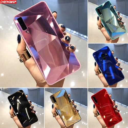 Diamond Case For Samsung Galaxy A50 A30 A70 A20 A10 A40 A60 A90 S10e S10 S9 S8 S7 Edge A9 A7 2018 Note 10 Plus Mirror Soft Cover