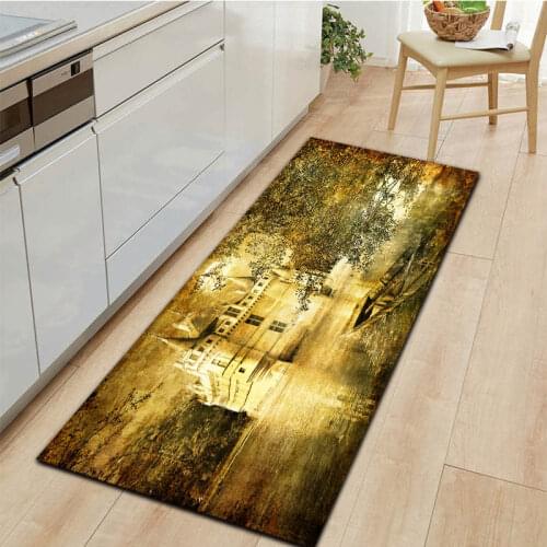 Summer Landscape Doormat Home Kitchen Carpet Ocean Coconut Printing Decoration Living Room Bedroom Soft Rug Anti-Slip Bath Mat