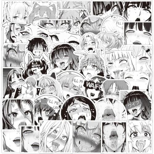 10/50pcs Black and White Sexy Stickers Laptop Guitar Luggage Fridge Skateboard Waterproof Graffiti Sticker Decal Kid Classic Toy