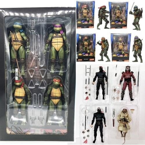 NECA Raphael Leonardo Donatello Michelangelo Action Figure Shredder Krang Turtle Action Figure Classic 1990s Film