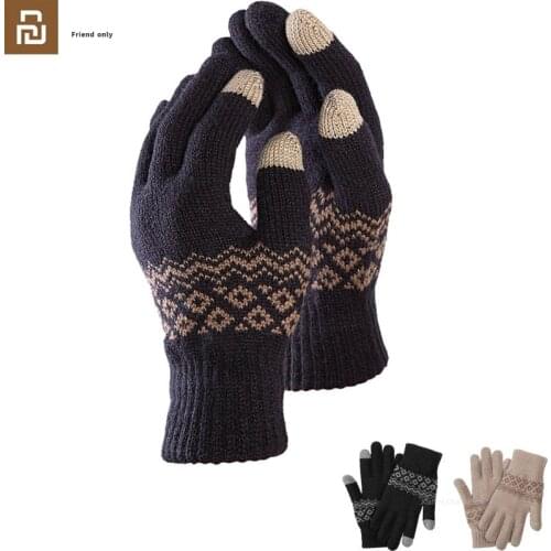 NEW Youpin FO Touch screen Warm Velvet Golves Finger touch screenon Smart phone for Women Man Mitten Warm Golve winter