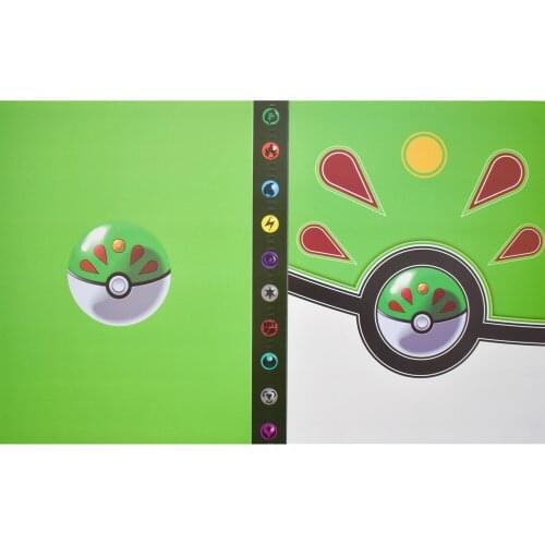 New 240-piece Character Card Collection Notebook Game Card Game Album Pokemon Card Collection Book Novelty Gift for Children