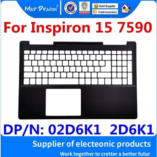 New original Palmrest Keyboard Bezel Upper Case Top Case Chassis Cabinet Housing C shell For Dell Inspiron 7590 02D6K1 2D6K1