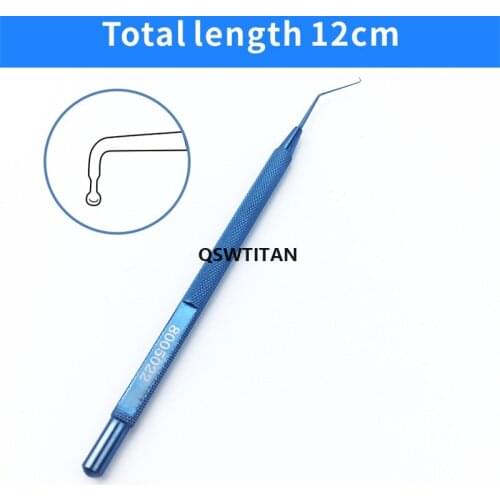 Ophthalmic Titanium instrument Intracapsular Manipulator Eye tools round tip Veterinary Surgical Instruments