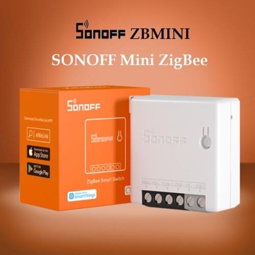 Sonoff Mini Zigbee Switch Zbmini Dual-control Automation Module app control support Alexa Google Ewelink Yandex Alice Smart Home