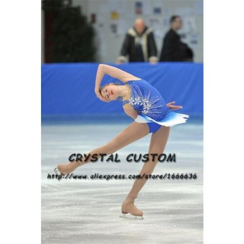 Crystal Custom Figure Skating Dresses Girls New Brand Ice Skating Dresses For Competition DR4531
