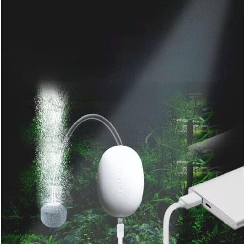 EU plug and USB Portable oxygen pump ultra-quiet aeration fish tank small usb powered fishing wireless mini oxygenation pump
