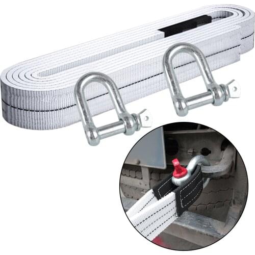 Durable High Strength Trailer Winch Strap (Up To 6 Ton) Towing Ropes Tow Straps Car Recovery Belt with Hook for Car Truck