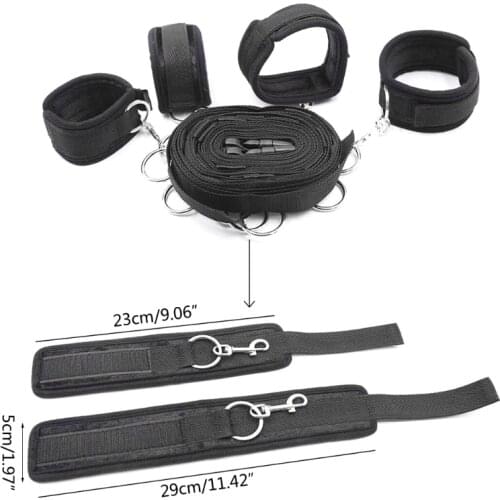 Adjustable Belt BDSM Restraint Fetish Handcuff Bondage Under Bed Set Sex Toys for Women Adult Gaming Play Accessories