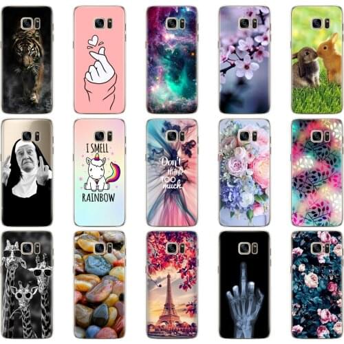 Silicon Case For Samsung Galaxy S7 edge Case Soft TPU Back Phone Cover For Samsung S7 G930F G930FD G930W8 Protective Bag Bumper