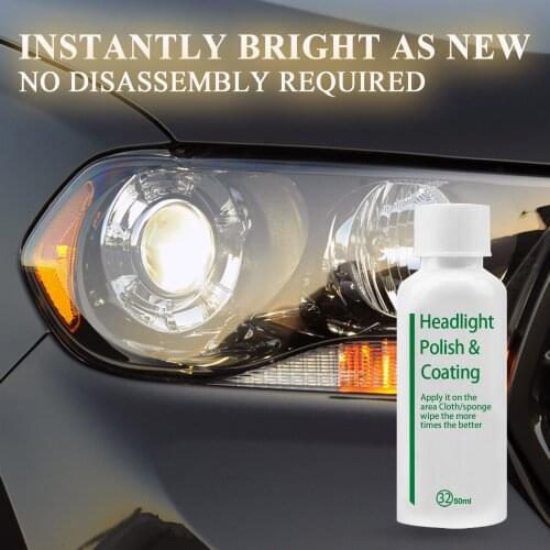 Car Headlight Repair Agent Multifunctional Headlight Polish Car Headlight Repair Agent Coating Refurbish Liquid Easy Operation