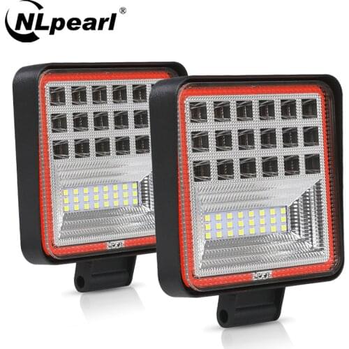 Nlpearl 4'' Light Bar/Work Light 72W 126W Led Work Light Combo Beam Waterproof Led Bar Offroad 4x4 Boat Tractor Truck 12V 24V