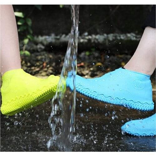 Waterproof shoe cover Outdoor rain shoe cover Thick wear-resistant anti-slip shoe cover Silicone shoe cover