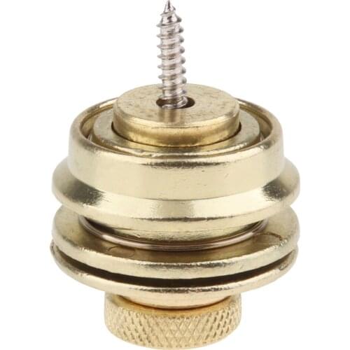 2Pcs Flat Head Guitar Strap Buttons Lock Straps for Acoustic, Ukulele, Banjo, Electric Guitar and Bass