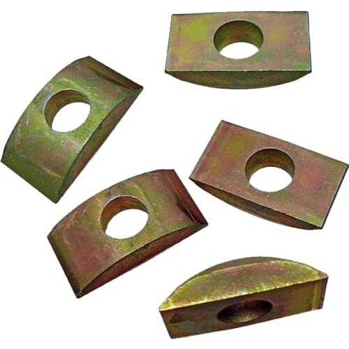 5pcs M8 solid half moon gasket explosion-proof iron half moon meson washer Furniture connection screws and nuts accessories