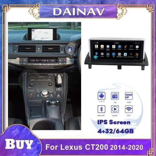 PX6 Car Stereo Autoradio Tesla GPS Navi Vertical DVD Player For Lexus CT200 2014-2020 Car Radio GPS Navigation