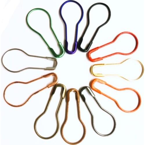 Coilless Pear Bulb Gourd Calabash Shape Knitting Stitch Marker Hangtag Safety Pins & Needles Alloy Jewelry Making 22mm 300Pcs