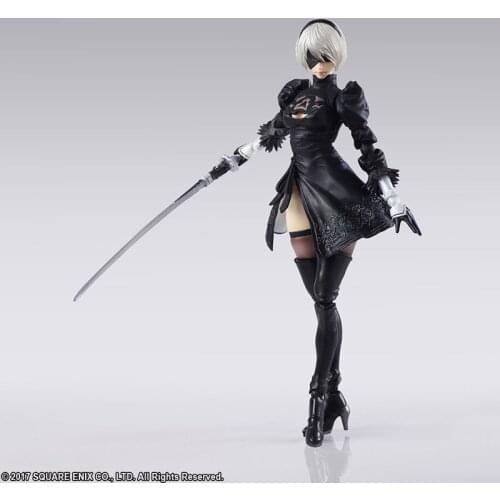 Game NieR Automata YoRHa No. 2 Type B 2B Cartoon BJD Action Figure Model Toys for Kids Gift