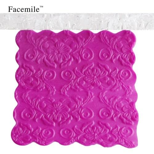Facemile 16cm*1cm Flower shape decorative rolling pins Christmas embossing rolling pin rolling fondant fondant roller 53-03