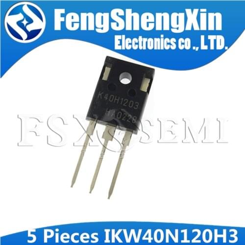 5pcs IKW40N120H3 TO-247 K40H1203 TO247 40N120 IKW40N120 1200V high speed switching series third generation
