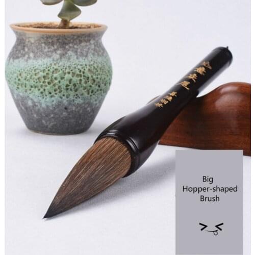 Chinese Calligraphy Brushes Pen Rabbit Hair Hopper-shaped Brush Writing Couplet Big Fu Multiple Hairs Brush Chinese Paintings