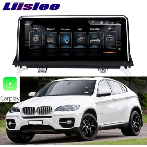 LiisLee Car Multimedia GPS Audio Hi-Fi Radio Stereo For BMW X6 E71 2011~2014 Original CIC Style Navigation NAVI