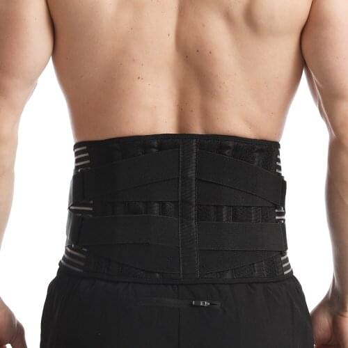 Medical Bone Lumbar Support Belt Back Brace Posture Corrector Waist Trimmer Belt Protector Weight Loss Injury Muscle Compression