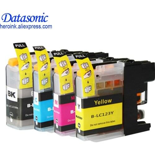 Cheap Products LC121 ink cartridge with chips For Brother Use printer DCP-J552DW/DCP-J752DW/MFC-J470DW/MFC-J650DW Inkjet Printer