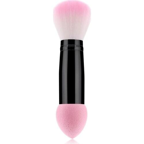 Single makeup brush double head brush sponge cosmetics puff beauty loose powder professional makeup tools