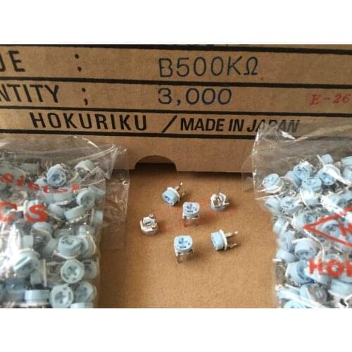 Original new 100% ceramic variable resistance potentiometer 065 horizontal 500K 504 fine-tuning resistance (SWITCH)