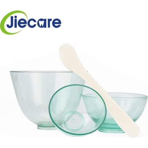 3pcs Dental Rubber Mixing Bowl Plastic Lab Silicon Bowl For Oral Hygiene Tool Transparent Green