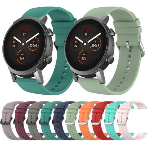 Sports Silicone Strap For TicWatch E3 Smart Watch Band GTH Wristband Watchband Bracelet Wristbelt Replaceable accessories
