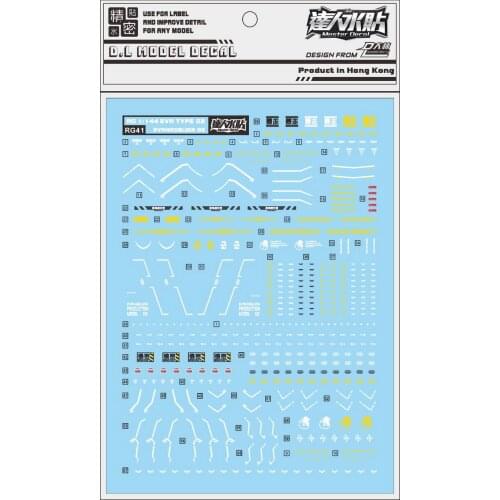 RG41 RG EVA-02 1/144 Gundam Water sticker Decal Action Figure Assemble Model Toys