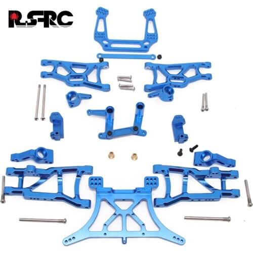 Aluminum Alloy Upgrade parts Seat C Steering Cup Swing Arm Steering Group Shock Absorber For 1/10 RC Car TRXXAS SLASH 2WD