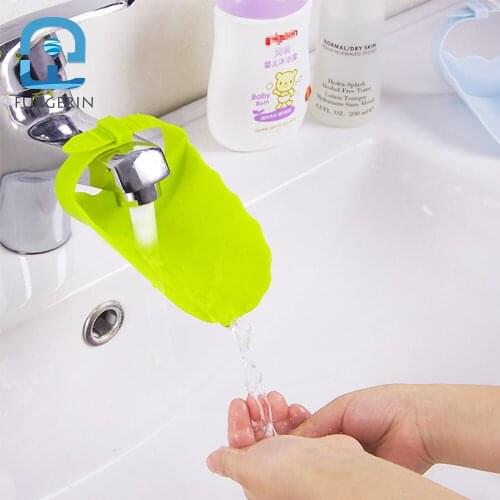 FURGERIN Adjustable Silicone Faucet Extender sink tap extender Kids Bathroom Accessories for kids Water Save Home Washroom