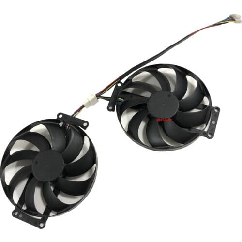 2Pcs/Set Graphics Card Fans PLD09210S12H FDC10H12S9-C T129215SU For ASUS DUAL RTX2060 O6G EVO Cards Cooling