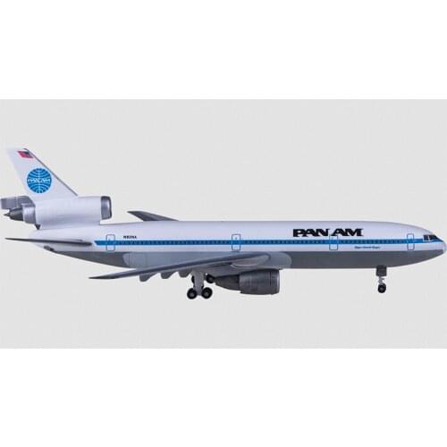 1:500 for Douglas DC-10-30 N84NA Pan Am airlines diecast plane model alloy aircraft plane collectible display model collection