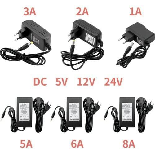 5V 12V 24V Power Supply 1A 2A 3A 5A 6A 8A 5V 12V 24V Power Supply Adapter 5 12 24 V Volt Power Supply Adapter Lighting Led Strip