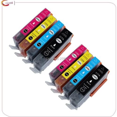 8pack Compatible for hp HP670 670 670XL HP670XL Deskjet Advantage3525 4615 CZ117AL-CZ120AL inkjet ink cartridge