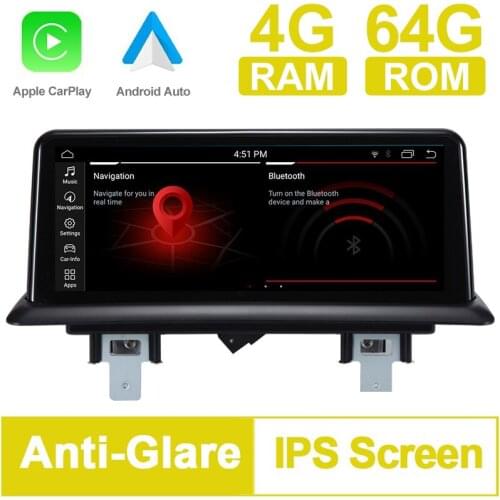 10.25 inch 4G RAM 64G ROM Android 9.0 System Car GPS Navigation Media Stereo Radio ForBMW 1 Series 120i E81 E82 E87 E88