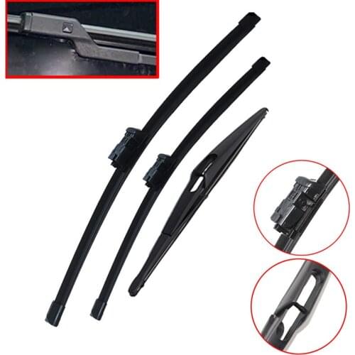 Car front & rear Windshield Windscreen Wiper Blades set For Mercedes-Benz E class Estate W212 2014 2015 Window Wiper 24"+24"+12"