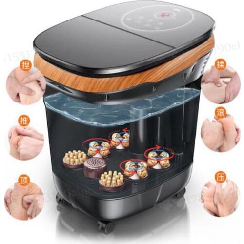 Foot bath barrel foot bath electric massage automatic heating constant temperature household foot washing high deep barrel over