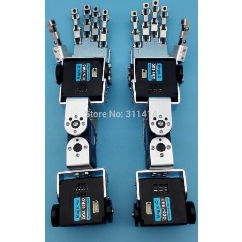 Humanoid 3DOF Robot Left Hand Right Hand Arm With Five Fingers Manipulator & Servo For DIY Robotics Arm Assembled