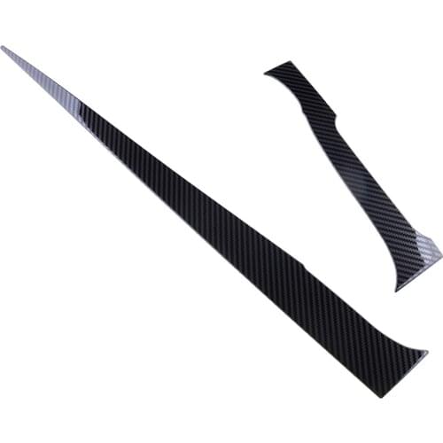 DWCX 2Pcs/ Set Carbon Fiber Style Center Console Dashboard Decor Stripe Trim Fit For Chevrolet Blazer 2019 2020 LHD Only