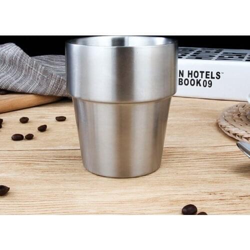 50pcs fashion 7oz 200ml Beer Mugs Stainless Steel Double Wall Insulated mugs Coffee mugs camping water milk mug