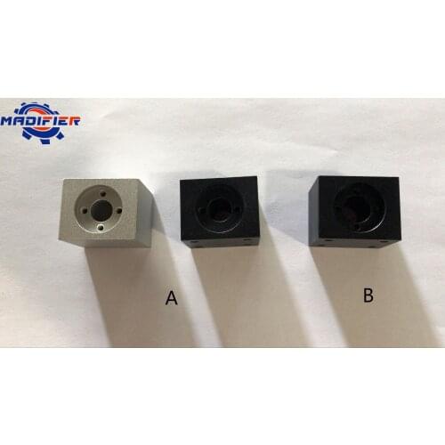 Trapezoidal housing white or black mounting bracket aluminum for T8 screw brass nut engraving machine