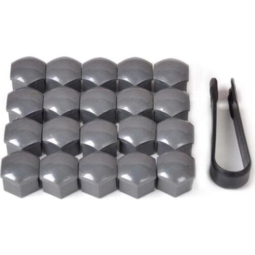 N0HF Car Wheel Nut 20Pcs Car Tire Wheel Center Nut Protection Cover Bolt for tesla Model 3 X S Dark Gray
