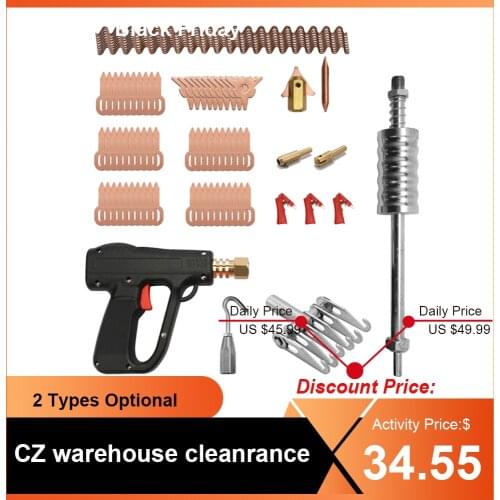 86/81/77pcs Dent Puller Kit Spot Welding Car Body Repairing ToolsSpot Welding Electrodes Spotter Welder Machine Dents Remover